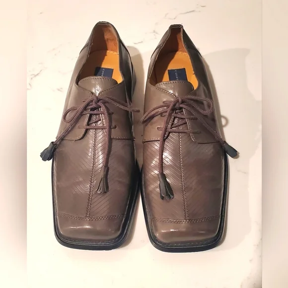 Giorgio Brutini Men\'s Brown Genuine Leather Square Toe Giorgio Brutini Brown Leather Square Dress Shoes Loafers  main image 2